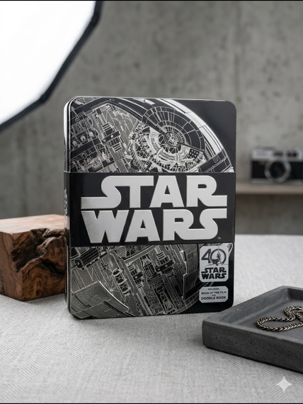 Star Wars 40th Anniversary Tin Doodle Book - Black & Silver